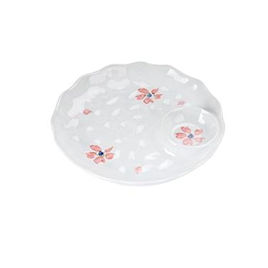 Imagem de GUIPAIHAI Prato de bolinho de cerâmica com vinagre Prato de restaurante Doméstico Cor Cor de Frutos do Mar (Cor: B)