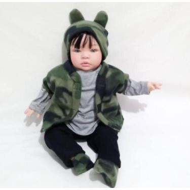 Roupa Bebê Reborn Pandinha, Menino em Promoção é no Buscapé