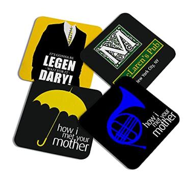 Imagem de Porta copos quadrado - Icons How i met your mother