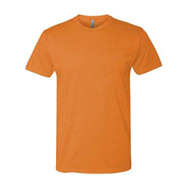 Imagem de Camiseta masculina Next Level, Laranja, X-Small