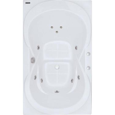 Imagem de Banheira Hidromassagem Astra Due Luxo 160cmx90cmx44cm - 04 Jatos Acrílico P1 Sem Aquecedor 220V