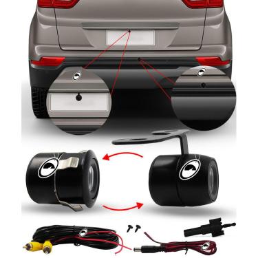 Imagem de Camera De Re Colorida - Suporte Borboleta - Compatível Com Monitores LCD e DVD´s - Blindada
