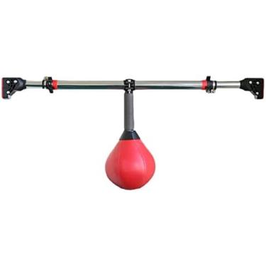 Imagem de Sacos De Velocidade Portáteis Para Boxe, Sacos De Boxe De Porta/moldura De Porta, Bolas Reflexivas De Couro Para Adultos, Crianças, Adolescentes, Pequenos, Flexíveis, Pêra, Brinquedos Para Aliviar