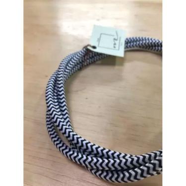 Imagem de Kit Extensão Elétrica Colorida 3,0 Mts Machofêmea Branco Decorativa