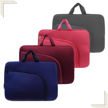 Imagem de Capa Para Notebook Case Pasta Maleta Cores Diversas 14/15/17 Polegadas (Pasta De Notebook 17, PRETO)