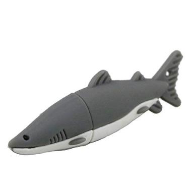 Imagem de Pen Drive USB 8GB Gray Shark Modelo PenDrive USB 2.0 Flash Memory Stick U Disk Pen Drive Pen Drive USB Stick