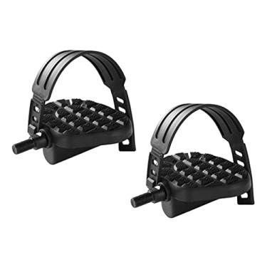 Imagem de shamjina Pedais de ergométrica com alças - pedais de estacionária para s de exercício indoor, 1 par, Long 9/16