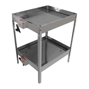 Imagem de Marmiteiro Elétrico Duplo para 36 Marmitas Banho Maria com 2 Bandejas Record