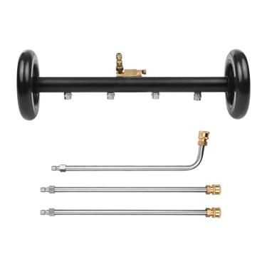 Imagem de burko Lavadora De Alta Pressão 2 Em 1 De 16 Polegadas Limpador De Superfície Acessório De Lavadora De Alta Pressão Vassoura De Água Com Varinhas De Extensão Para Limpeza Do Solo Do Carro