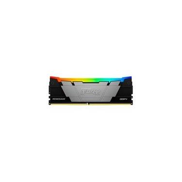 Imagem de Memória RAM Kingston Fury Renegade RGB, 16GB, DDR4, 3200MHz, CL16, Preto - KF432C16RB12A/16