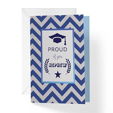 Imagem de 1Up Greetings Cartão de formatura para sobrinho | Graduação 2022 para ensino médio, faculdade, 8ª série, etc. | 12,7 cm x 19 cm | (cartão único e envelope)