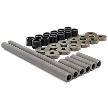 Imagem de Qagea Kit de buchas de braço de controle de braço A para serviço pesado com tampas de vedação de tampa contra poeira e coleiras de eixo apto para Yamaha Banshee 350 450, Raptor 125 250 700 substitui 90381-15084-00 5YT-23517-00-00 90387-101R3-00