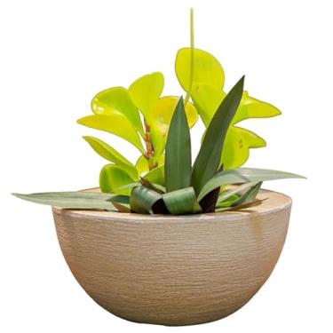 Imagem de VASOS POLIETILENO BACIA DECORATIVO P/PLANTAS/JARDINS/ESCRITÓRIOS LUXO (BEGE)
