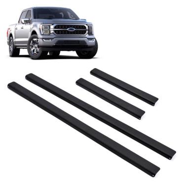 Imagem de Soleira Aluminio Preta Black  Brasikar F150 2024