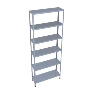 Imagem de Prateleira Armário Estante Aço 6 Bandejas 60 cm Slim