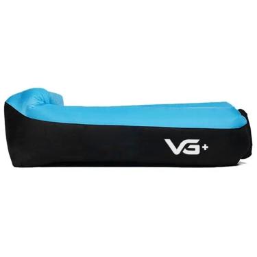 Imagem de Sofá de Ar Inflável Relaxante Camping Saco de Dormir Azul Vg+