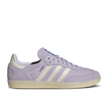 Imagem de adidas Originals Tênis de futebol masculino Samba, Silver Dawn/Giz/Branco nuvem, tamanho 42, Prata Dawn/Giz/Branco nuvem, 42
