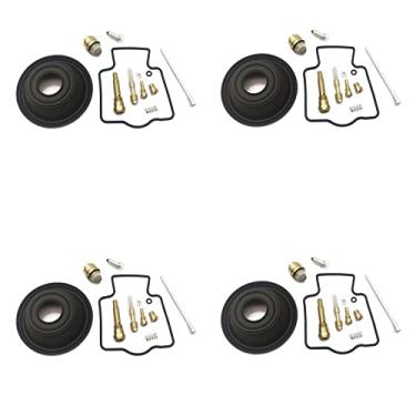 Imagem de Kit de reparo de carburador válvula de agulha junta de ar parafuso diafragma a vácuo para Kawasaki ZR250 B1 B2 Zephyr250 ZR Zephyr 250 1997-1998 (Cor: 4 conjuntos)