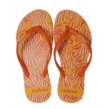 Imagem de Chinelo Feminino Colcci Print Color Laranja Alper-Feminino