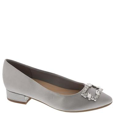 Imagem de Easy Spirit Sapato feminino Carisma, Cetim prateado, 7 Wide