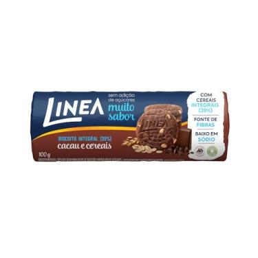 Imagem de Linea Biscoito Integral Cacau e Cereais 100g