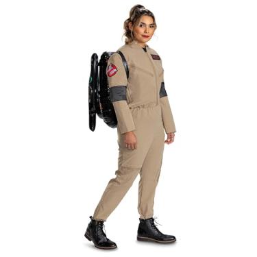 Imagem de Disguise Ghostbusters Costume for Adults, Official Ghostbusters Frozen Empire Movie Costume Jumpsuit and Blow Up Proton Pack, Size S/M