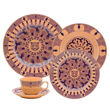 Imagem de Aparelho de Jantar 30 Peças Flamingo Terra Brasilis Caju Oxford