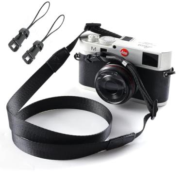 Imagem de Alça de câmera Eorefo Vintage para câmera sem espelho e câmera DSLR., Preto, Large