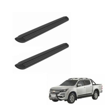 Imagem de Estribo S10 2020 2021 2022 Cabine Dupla Plástico Preto - Bepo