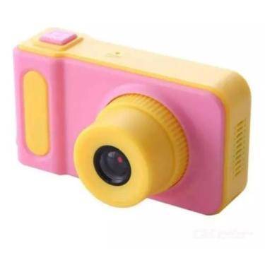 Imagem de Câmera Digital E Webcam Infantil Portátil - Rosa/amarelo - Império