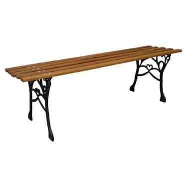 Imagem de BANCO DE JARDIM FRANCÊS ESTILO PRAÇA SEM ENCOSTO 1,5m - Madeira Stok