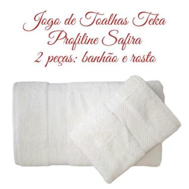Imagem de Jogo Toalhas 2 peças Banhão Rosto Teka Profiline Safira 670g