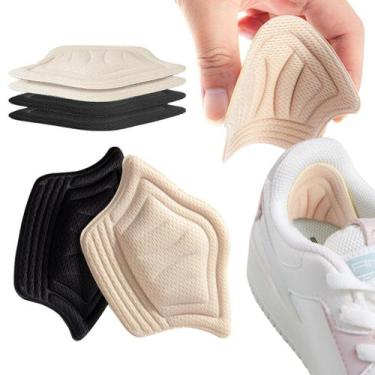 Imagem de 4 Un Protetor Adesivo De Calcanhar Tendão Aquiles Ajustável Sapatos Tê