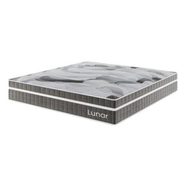 Imagem de Colchão Mola Ensacada King Size 33x193x203cm Lunar Cinza - Casa Giulia