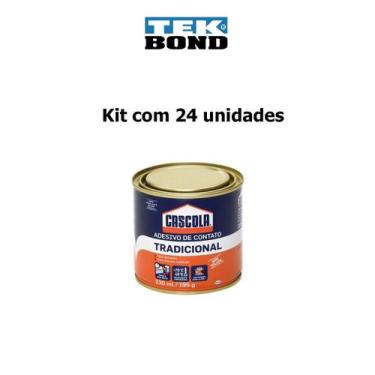Imagem de Kit 24 Unidades Adesivo De Contato Tradicional S/ Toluol 195g Cascola 