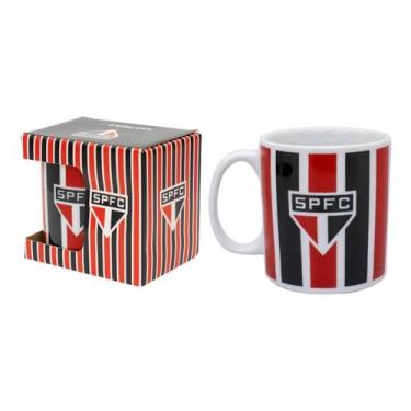 Imagem de Presente Caneca De Porcelana São Paulo Fc Tricolor 320 Ml - Mileno Com