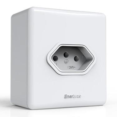 Imagem de Tomada Sx Linha-E 20A Branca Com Caixa Enerbras