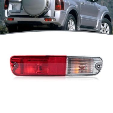 Imagem de JESYMBX Lâmpada traseira de para-choque traseiro lâmpada de freio refletor lâmpada de sinal lâmpada de freio para Mitsubishi Pajero Montero V73 V75 V77 2003 2004 2005 2006 2007 com lâmpada vermelha