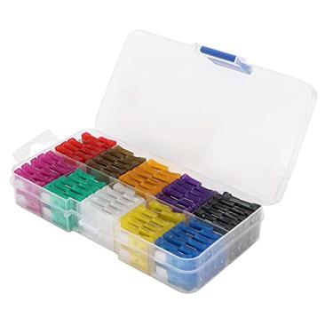 Imagem de Kit Automotivo de Fusível de Lâmina de Carro, 100 Peças, Substituição de Ação Rápida para Fusíveis, Conjunto Com Caixa de Armazenamento