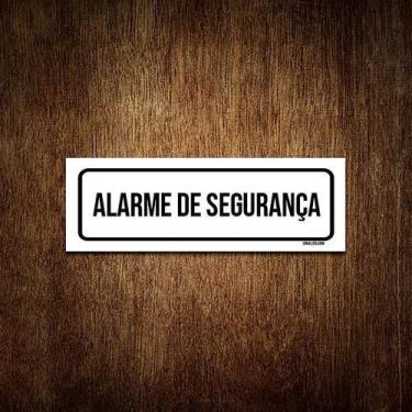 Imagem de Placa De Sinalização Setor - Alarme De Segurança (30X10) - Sinalizo