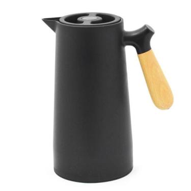 Imagem de Garrafa Térmica Para Café Chá Fosca Cabo De Madeira 1L - Bon Gourmet, 