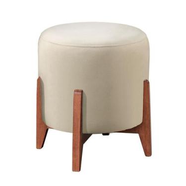 Imagem de Puff Banqueta Madeira Maciça Thor Luxo - Castellar Móbile