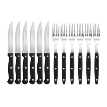 Imagem de Jogo De Talheres Faqueiro Aço Inox Conjunto 12 Peças Premium UD190155 