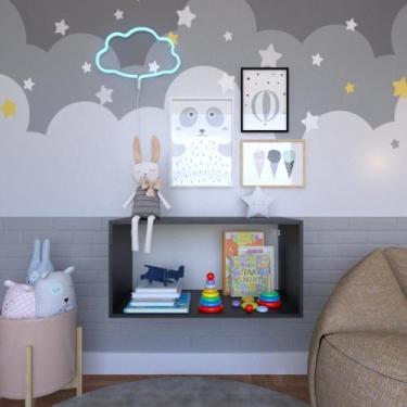Imagem de Nicho para Quarto Infantil Bramov Móveis Preto
