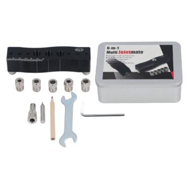 Imagem de Gabarito de Cavilha de Perfuração de Centralização, Localizador de Gabarito de Cavilha de Madeira, Perfurador de Guia de Broca de Cavilha de Madeira, Ferramenta Multifuncional de