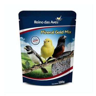 Imagem de Ração Reino das Aves Mineral Gold Mix para Pássaros - 500g