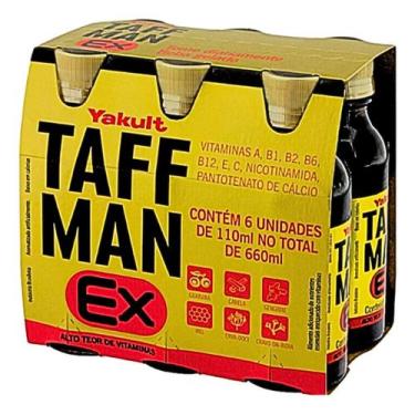 Imagem de Taffman Ex Yakult suplemento vitaminas 110ml 6 unidades - TAFF MAN