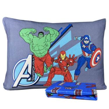 Imagem de Jogo De Lençol Infantil Vingadores Avengers Solteiro 2 Peças Simples P