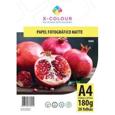 Imagem de Papel fotográfico matte 180gr A4 - 20 folhas - Xcolour