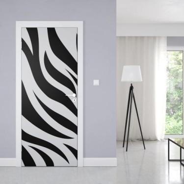 Imagem de Adesivo de Porta Estampa Zebra - Império da Impressão, P - 70cm x 210c